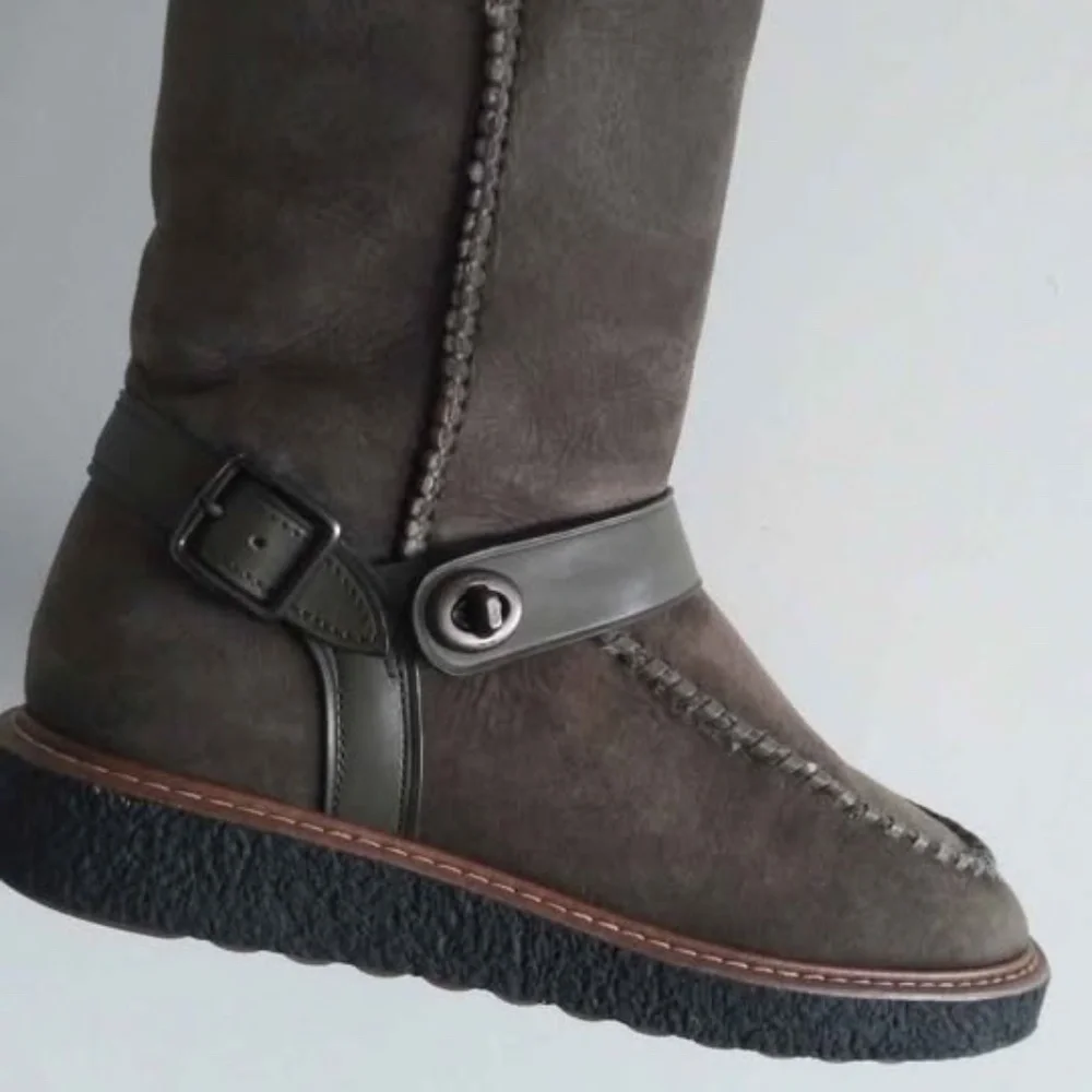 Coach Moto Genuine Shearling Boots size  8B - Picture 10 of 10